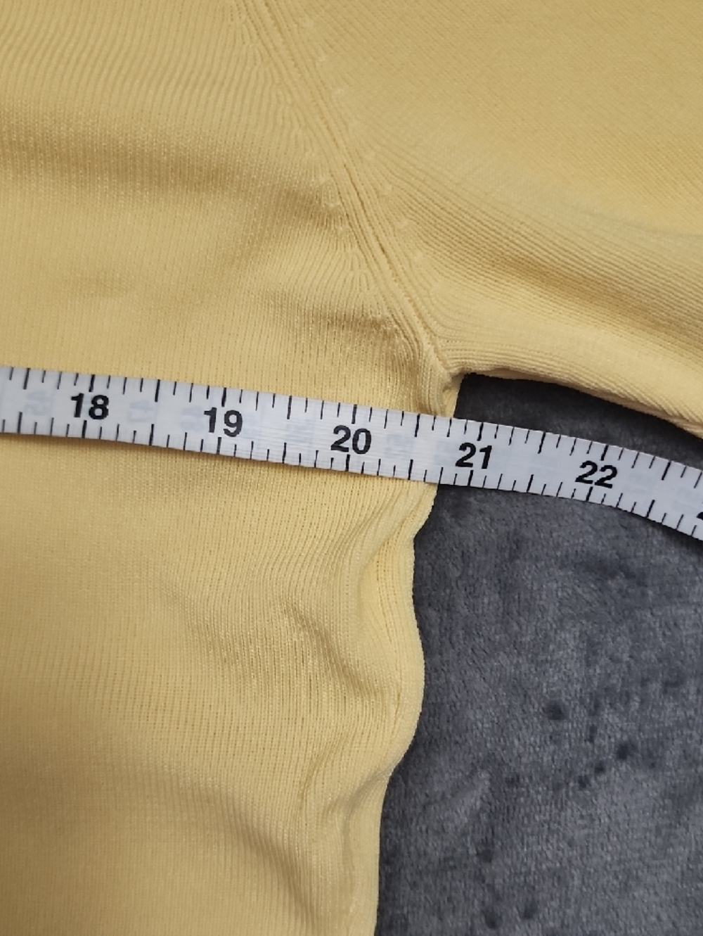 Yellow Embroidered V-Neck Short Sleeve Sweater Top- Brand Is LOULOU - Picture 7 of 9